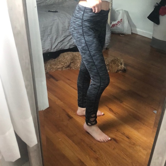 dark grey athletic leggings - Picture 2 of 2
